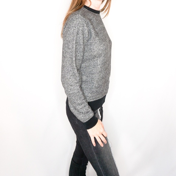 T ALEXANDER WANG Heather Grey Pullover Sweater Top - Picture 2 of 7